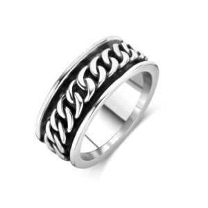 ring oxi zilver geoxideerd