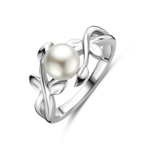 ring parel zilver gerhodineerd