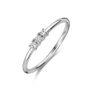 ring trilogie zirkonia zilver gerhodineerd