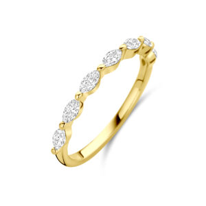 ring zirkonia 14K geelgoud