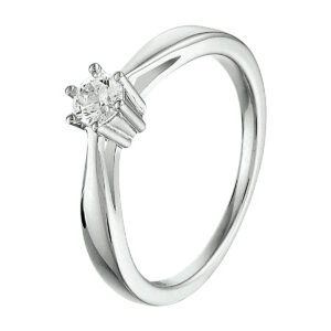 ring zirkonia zilver gerhodineerd