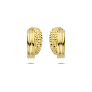 stekeroorringen 16 mm 1 micron zilver verguld (geel)