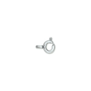 veerring 8 mm zilver wit