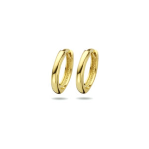 9k klapoorringen 12,5 mm 9K geel