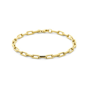 armband 4 mm 18 cm 14K geelgoud