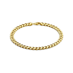 armband gourmette 5,7 mm 22 cm 14K geelgoud