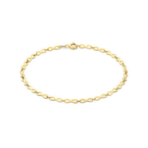 armband infinity 2,8 mm 18,5 cm 14K geelgoud