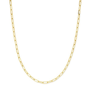 collier 4,2 mm 45 cm massief Silgold (geel met zilverkern)