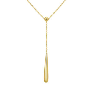 collier druppel 43 - 45 - 47 cm 14K geelgoud
