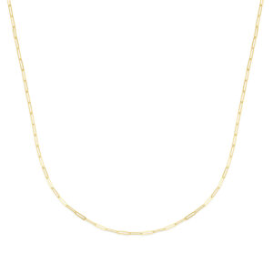 collier paperclip 1,8 mm 45 cm 14K geelgoud