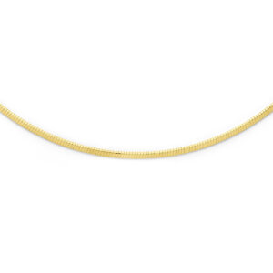 collier platte omega 2,5 mm 45 cm 14K geelgoud