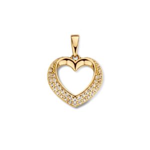 Hanger geelgoud zirkonia