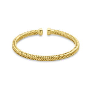 klemband 4,5 mm 3 micron zilver verguld (geel)