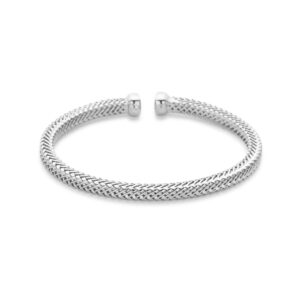 klemband 4,5 mm zilver gerhodineerd