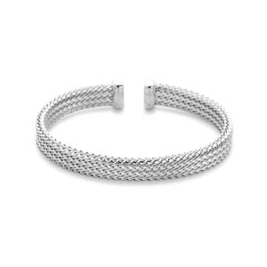 klemband 8 mm zilver gerhodineerd