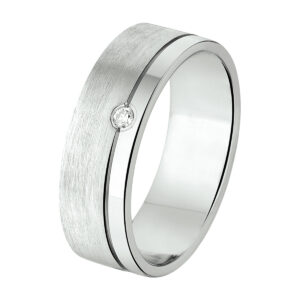 ring a308 - 6 mm - 0.02ct h si zilver gerhodineerd