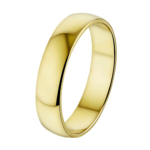 ring a413 - 5 mm - zonder steen 14K geelgoud