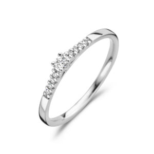 ring diamant 0.07ct h si 14K witgoud