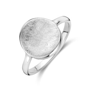 ring gescratcht zilver gerhodineerd
