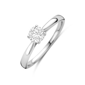 ring lab grown diamant 0.50ct h si 14K witgoud