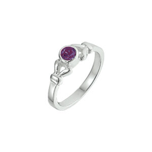 ring strass zilver wit