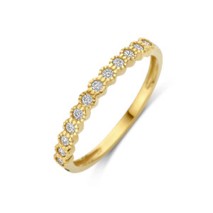 ring zirkonia 14K geelgoud