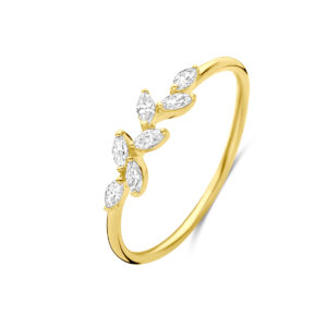 ring zirkonia 14K geelgoud
