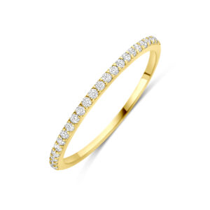 ring zirkonia 14K geelgoud