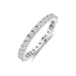 ring zirkonia zilver gerhodineerd