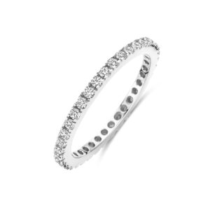 ring zirkonia zilver gerhodineerd