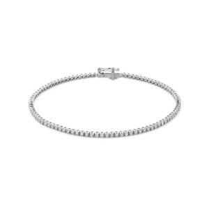 tennisarmband lab grown diamant 1.00ct f vs 1,7 mm 17,5 cm 14K witgoud