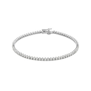 tennisarmband lab grown diamant 2.00ct f vs 2,2 mm 17,5 cm 14K witgoud