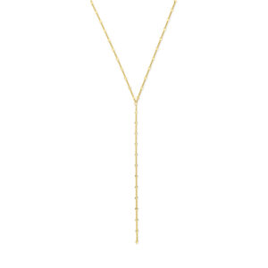 y-collier 42,5 cm 3 micron zilver verguld (geel)