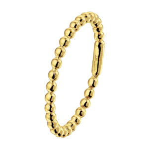 aanschuifring bolletjes 14K geelgoud