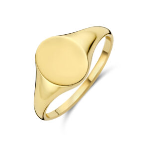graveerring ovaal 14K geelgoud