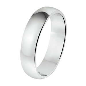 ring a301 - 5 mm - zonder steen zilver gerhodineerd