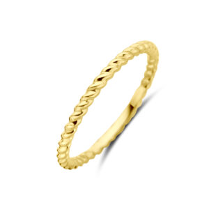 ring gedraaid 14K geelgoud