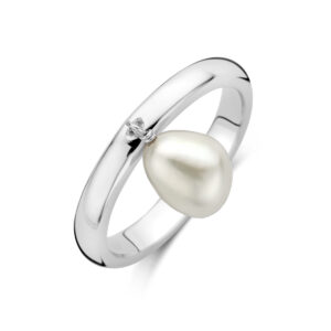 ring parel zilver gerhodineerd
