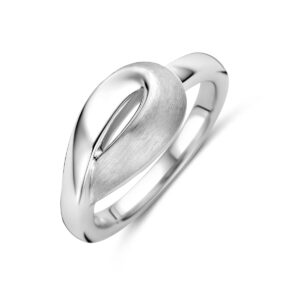 ring poli/mat zilver gerhodineerd