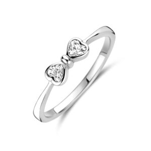 ring strik zirkonia zilver gerhodineerd