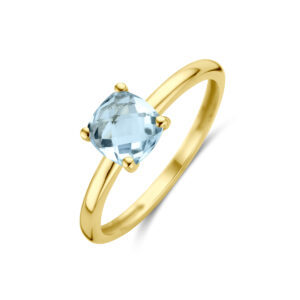 ring topaas 14K geelgoud