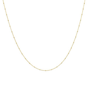 9k collier bolletjes 41 + 3 cm 9K geel