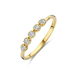 9k ring zirkonia 9K geel