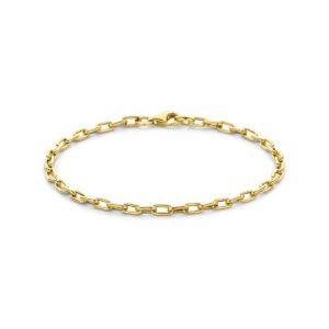 armband 3 mm 18 cm 14K geelgoud