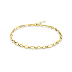 armband 4 mm 18 + 2 cm 14K geelgoud