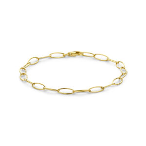 armband 5 mm 19 cm 14K geelgoud