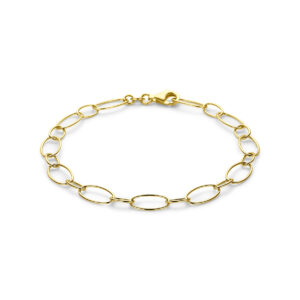 armband 6 mm 18,5 cm 14K geelgoud