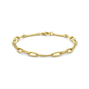 armband 6 mm 19 cm 14K geelgoud