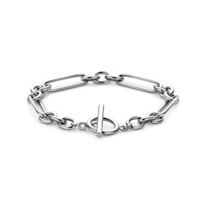 armband kapittelslot 7 mm 19,5 cm zilver gerhodineerd