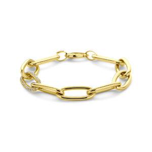 armband lab grown diamant 1.22ct f vs 10,8 mm 20 cm 14K geelgoud